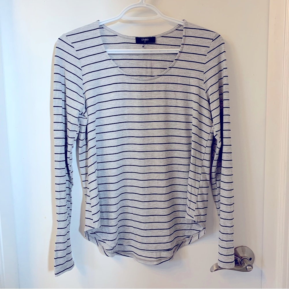 NWOT Studio Striped Tee